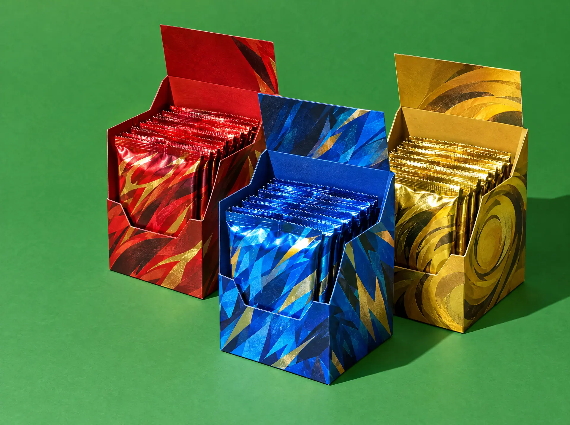 Geöffnete Displays mit Boostern